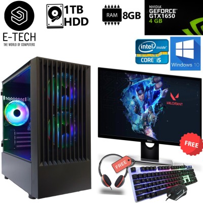 Refurbished Gaming PC Computer Bundle Intel Quad Core i5 8GB 1TB HDD GTX 1650 W10 